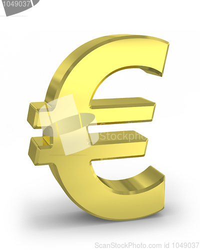 Image of Gold euro sign 