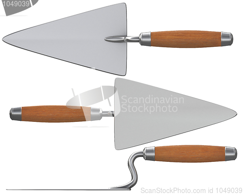 Image of 3D new construction trowel few views 