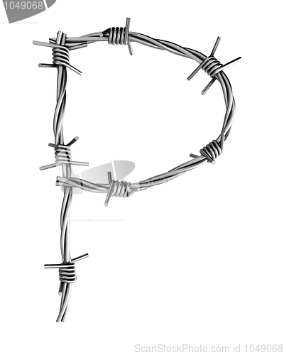Image of Barbed wire alphabet,