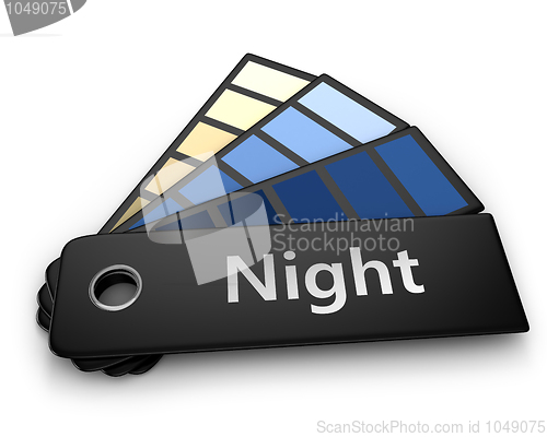 Image of Color palette of night 