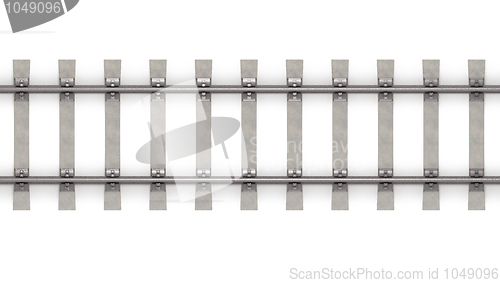 Image of 3d rails horizontal top view 