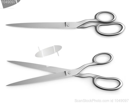 Image of Scissors closed and opened