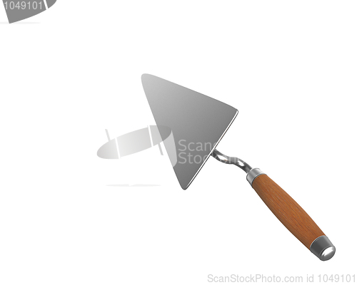 Image of Trowel used as pointer back view 