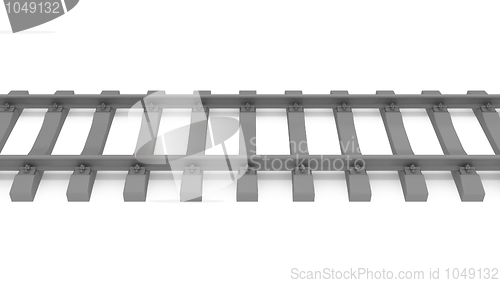 Image of gray 3d rails horizontal