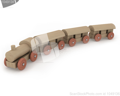 Image of Wooden toy train