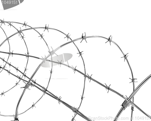 Image of Barbed wire closeup 