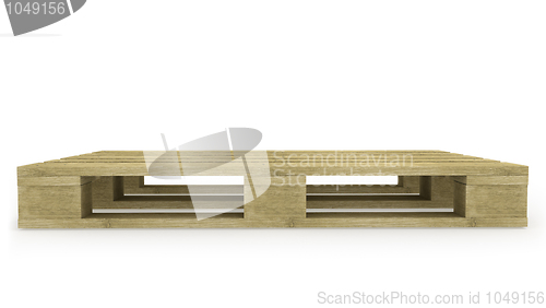 Image of Wooden pallet side view 