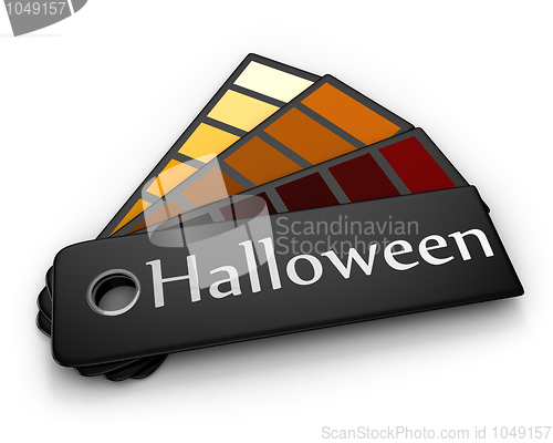 Image of Color palette of Halloween 