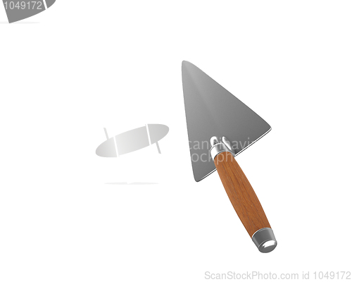 Image of Trowel used as pointer 