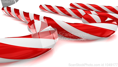 Image of A lot of traditional christmas candies isolated