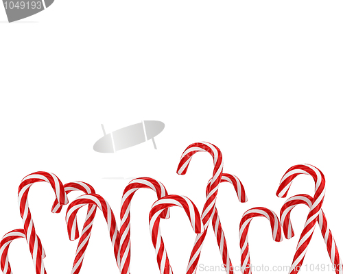 Image of A lot of christmas candies isolated