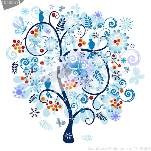 Image of Winter decorative tree
