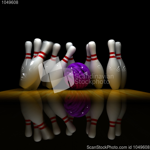 Image of Purple ball does strike!