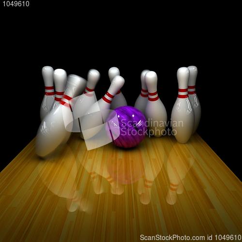 Image of Purple ball does strike!