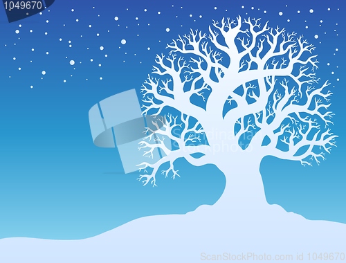Image of Winter tree with snow 2