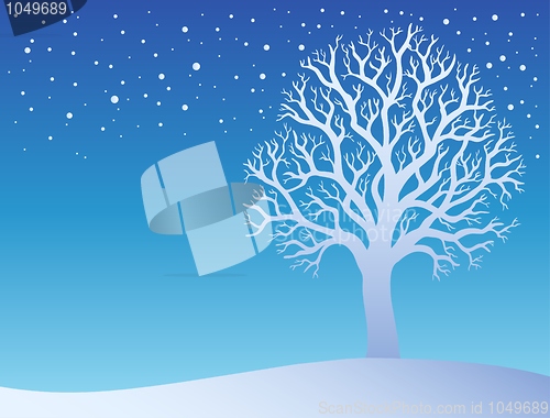 Image of Winter tree with snow 3