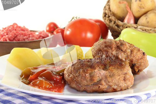 Image of Meatball with ratatouille