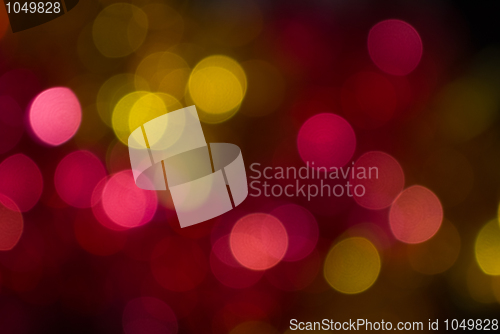 Image of Abstract christmas lights as background