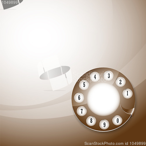 Image of telephone disk background