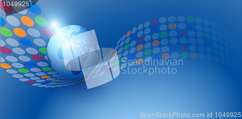 Image of abstract earth globe background3