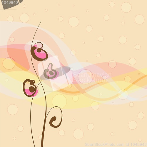 Image of abstract floral background