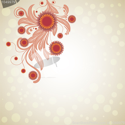 Image of floral background design