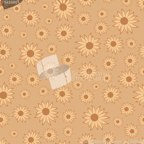 Image of seamless pattern with flowers