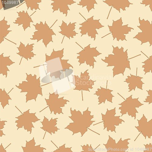 Image of seamless pattern with leafs