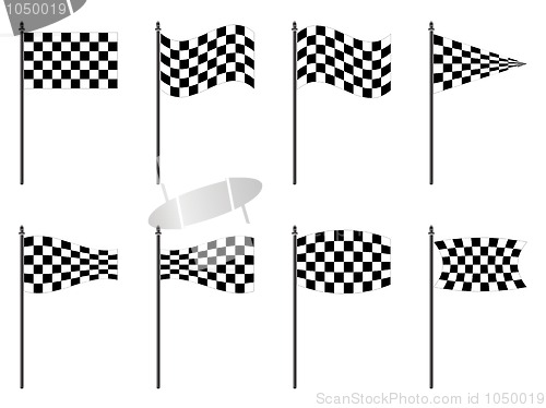 Image of checkered flags collection