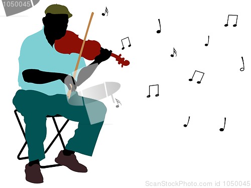 Image of man playing violin