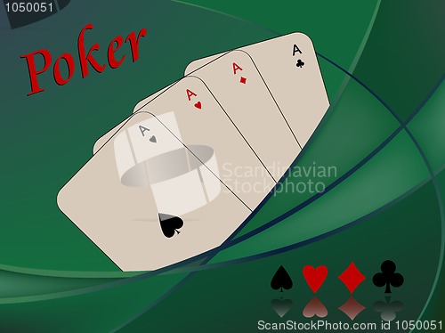 Image of poker cards composition