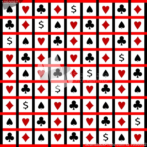 Image of card symbols composition