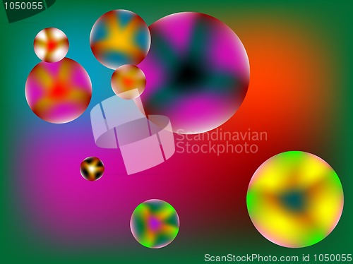 Image of stylized bubbles