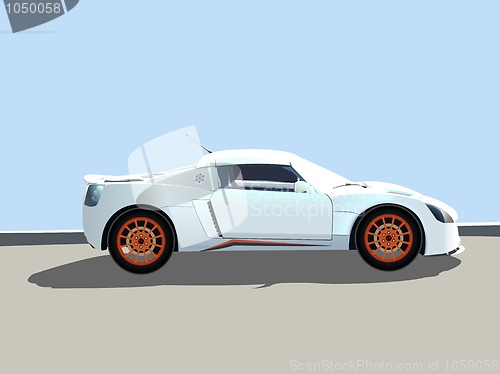 Image of sport car  illustration