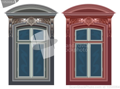 Image of windows against white