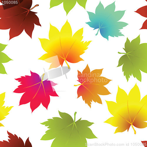 Image of leaves seamless pattern