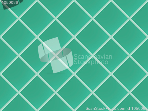 Image of green seamless ceramic pattern