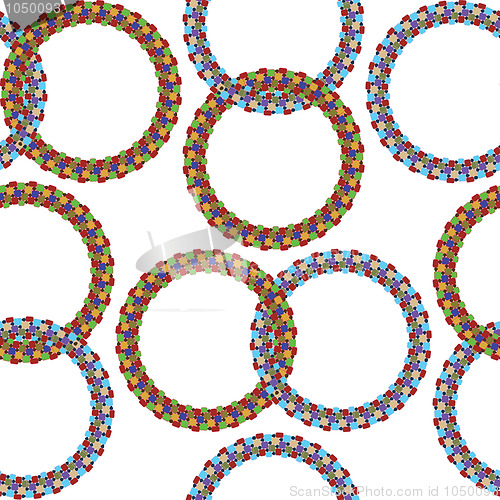 Image of rings seamless pattern