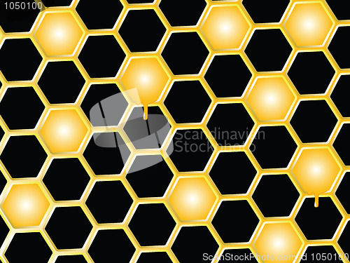 Image of honey comb background