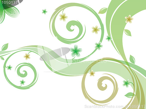 Image of vector floral background