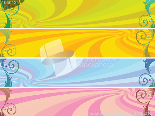 Image of colored headers background