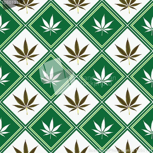 Image of cannabis seamless texture