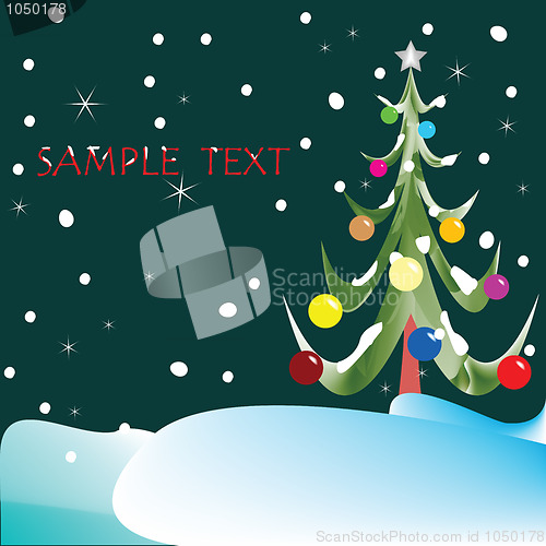 Image of christmas tree composition