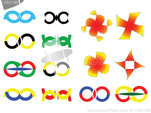 Image of logos collection against white