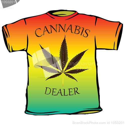 Image of cannabis dealer tshirt