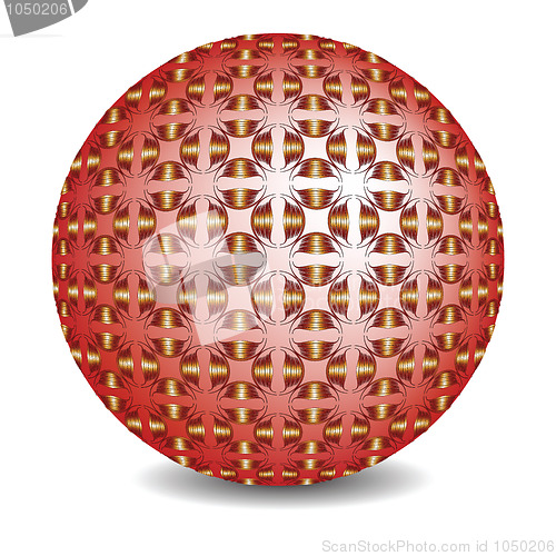 Image of red bubble against white