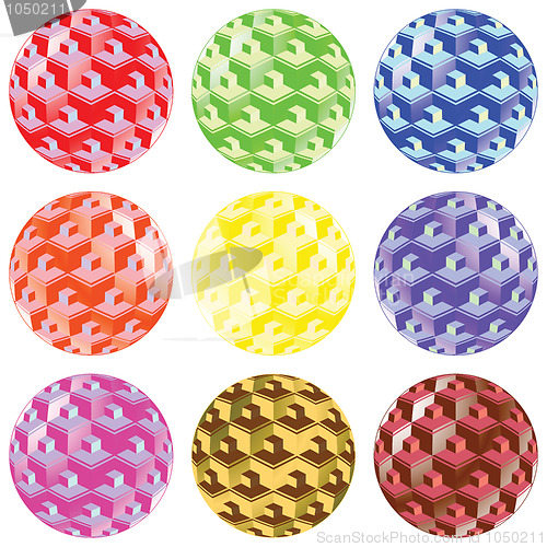 Image of bubbles with squares