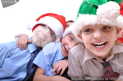 Image of Christmas happy kids