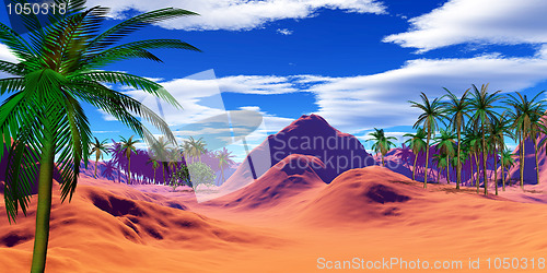 Image of colorful tropical landscape