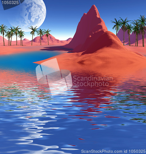 Image of colorful fantasy landscape 